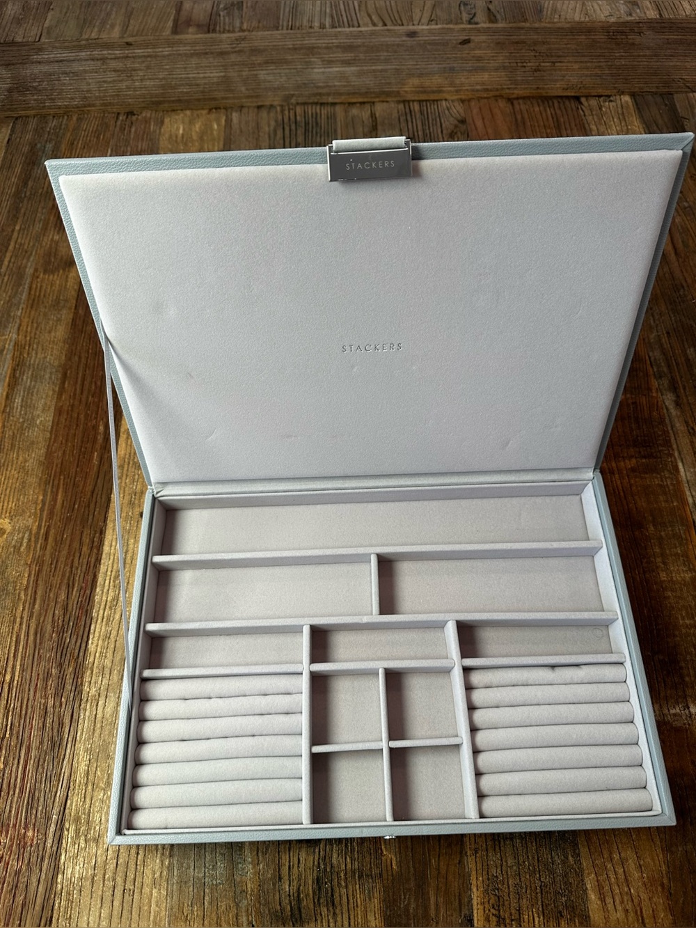 Stackers Travel Jewelry Organizer in Light Gray